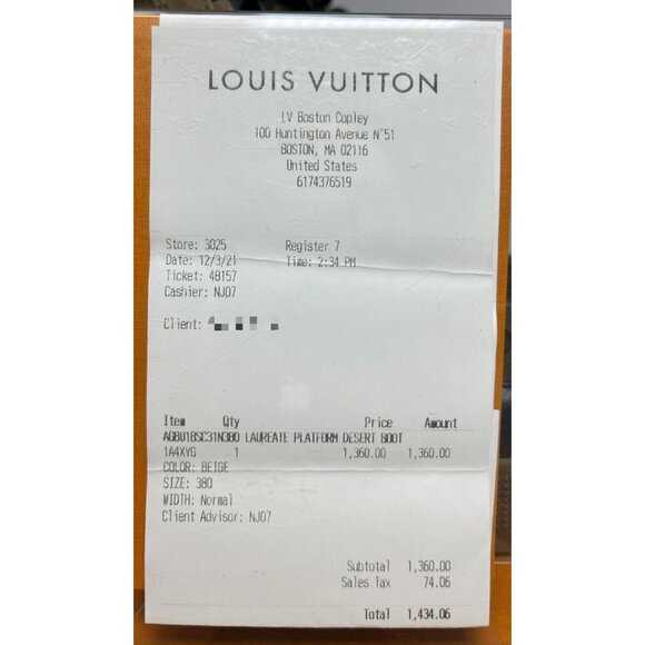 Louis Vuitton Women's Laureate Platform Desert Boots Suede Monogram EU 38/US 7.5 - Picture 11 of 12